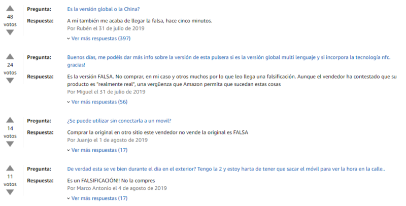 Comentarios Amazon Mi Band 4