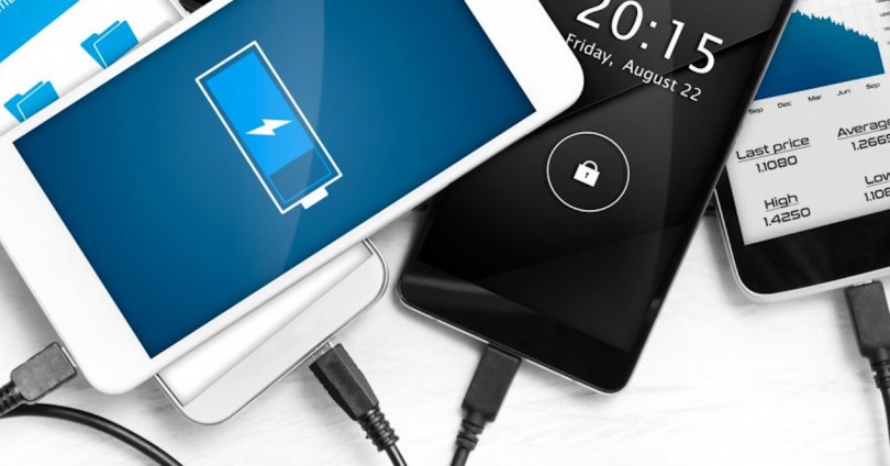 smartphones cargando
