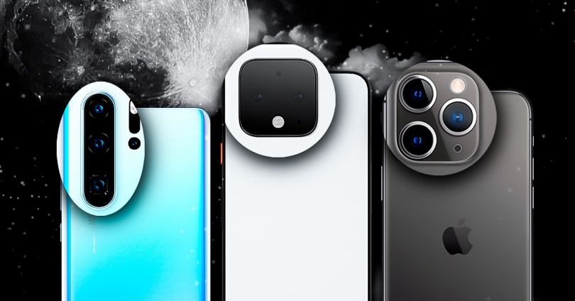 Modo noche pixel 4 p30 pro y iphone 11 pro