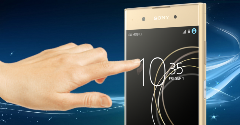 Sony Xperia XA1 dedo pantalla